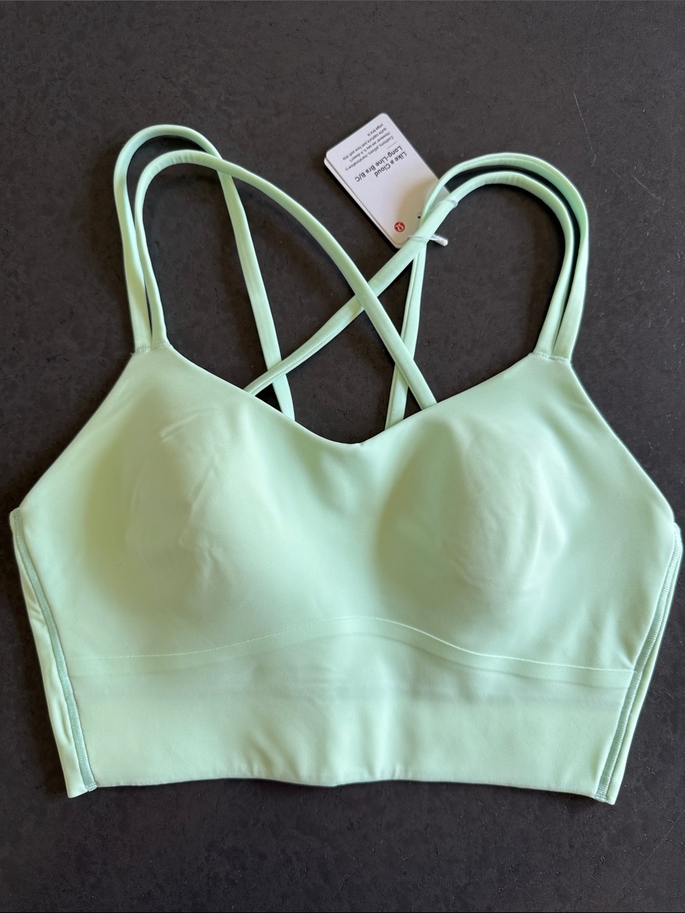 NEW Lululemon Like A Cloud Longline Bra - Mint Moment, Size 8